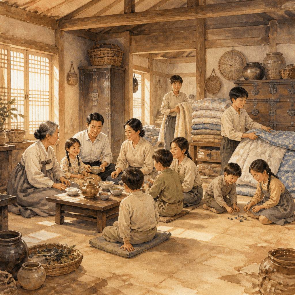 많은 식구가 살던 집