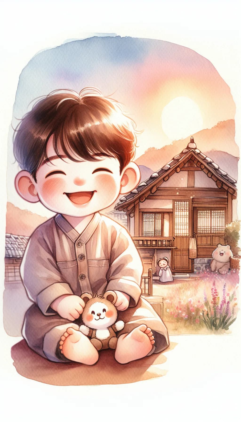 어린 시절의 집과 가족