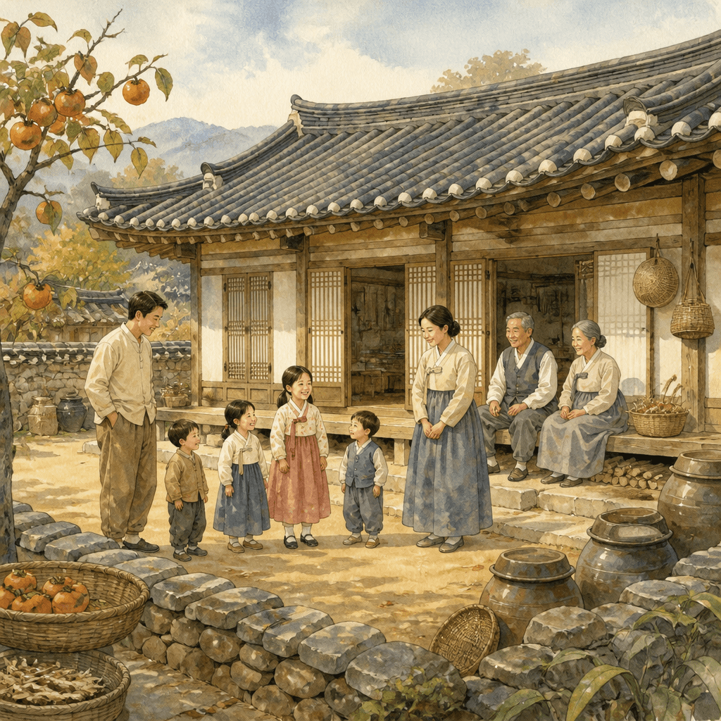 네 칸 기와집