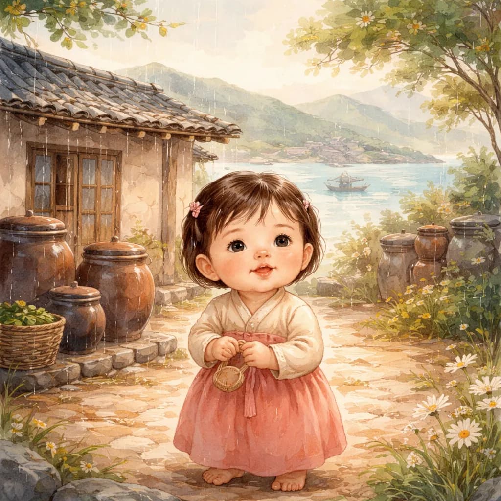 어린 시절의 바닷가 마을